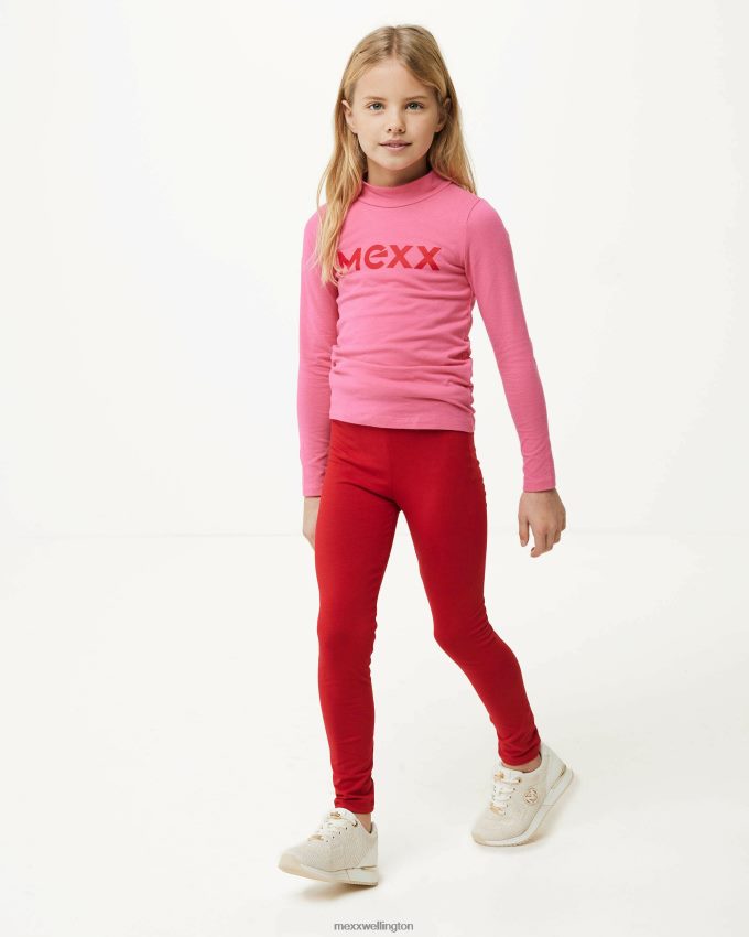 Girls Mexx Pink Longsleeve t-shirt logo carrier 2B480T829