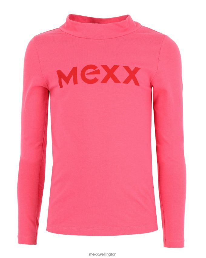 Girls Mexx Pink Longsleeve t-shirt logo carrier 2B480T829