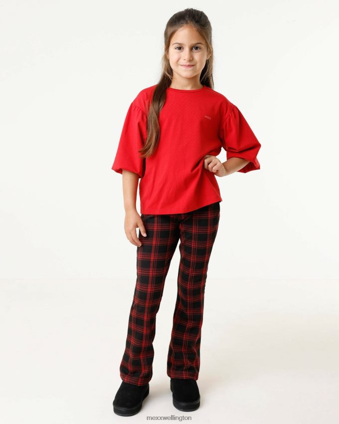 Girls Mexx Red T-shirt with puffsleeve 2B480T815