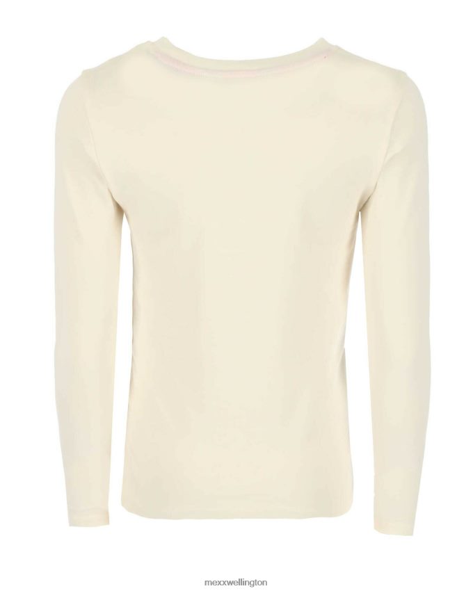 Girls Mexx White Long sleeve artwork t-shirt Off 2B480T835