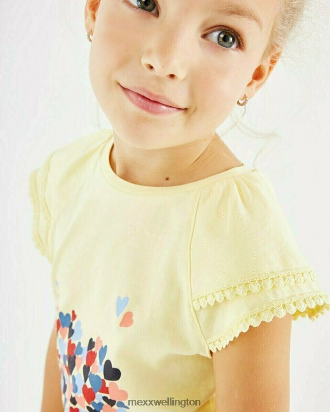 Girls Mexx Yellow Artwork t-shirt yellow 2B480T867