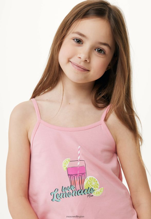 Girls Mexx Pink Sleeveless Top Salmon 2B480T759