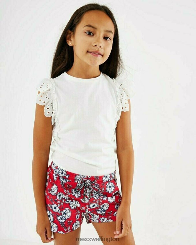 Girls Mexx White Broidery sleeves top Off white 2B480T783