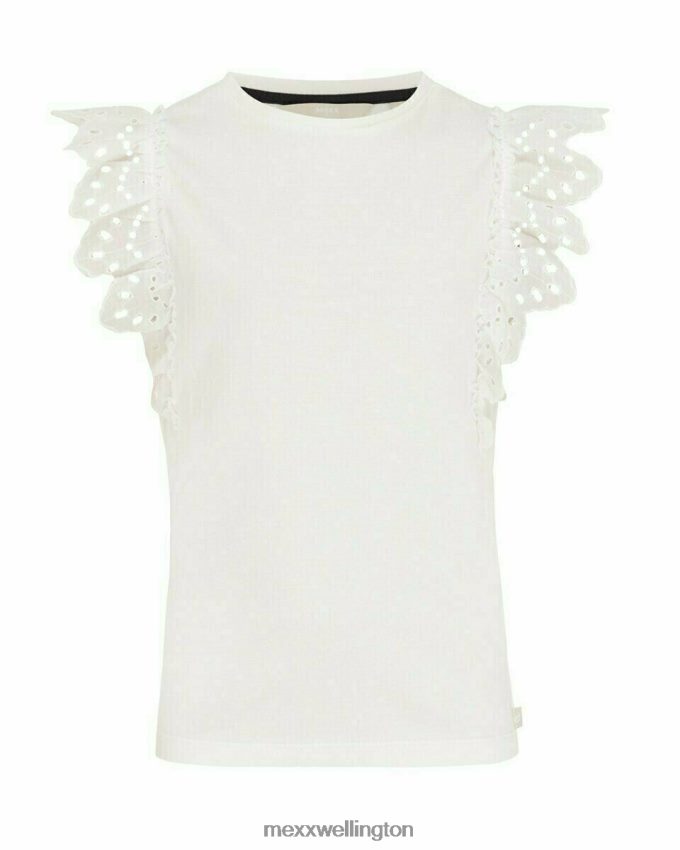 Girls Mexx White Broidery sleeves top Off white 2B480T783