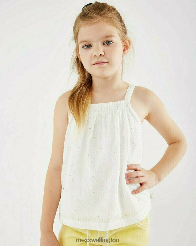 Girls Mexx White Broidery top Off white 2B480T864