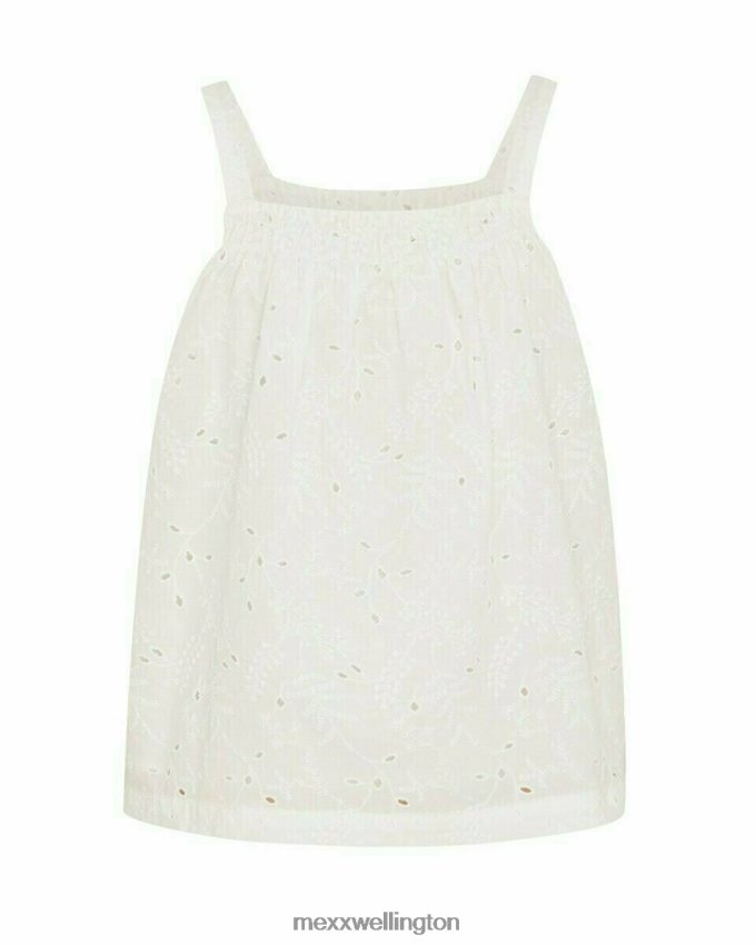 Girls Mexx White Broidery top Off white 2B480T864