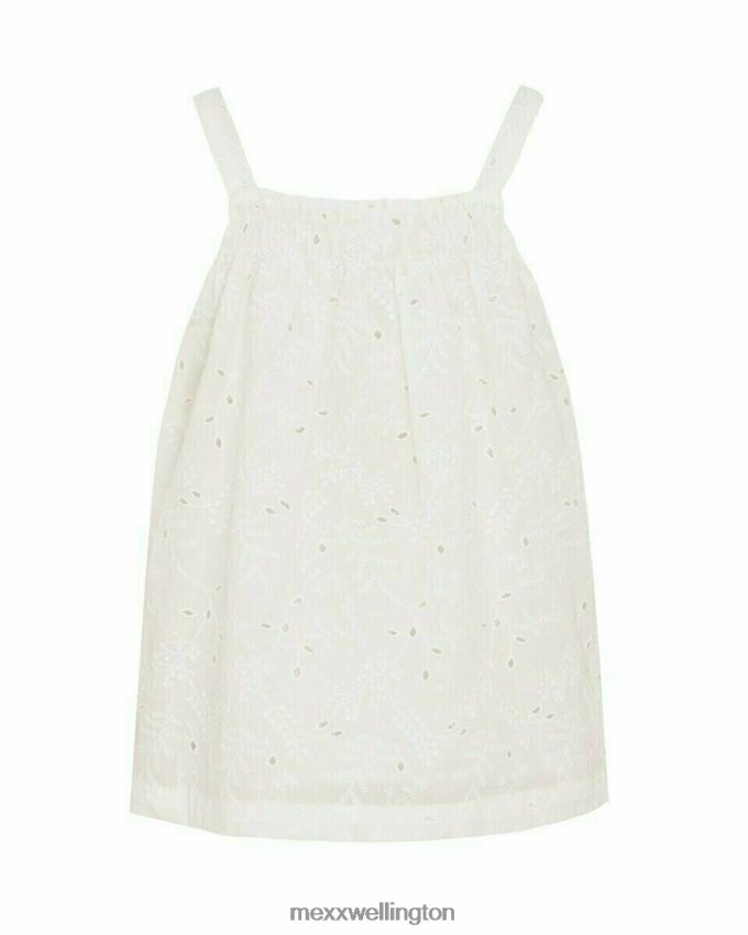 Girls Mexx White Broidery top Off white 2B480T864