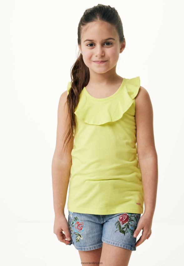 Girls Mexx Yellow Sleeveless Top Ruffle 2B480T752