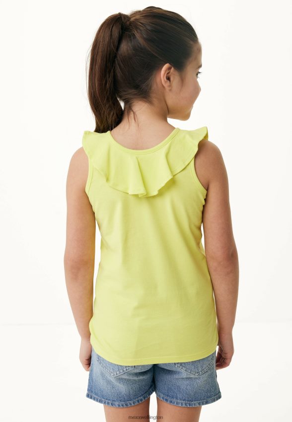 Girls Mexx Yellow Sleeveless Top Ruffle 2B480T752