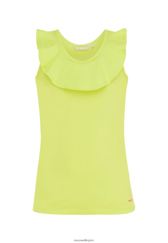 Girls Mexx Yellow Sleeveless Top Ruffle 2B480T752