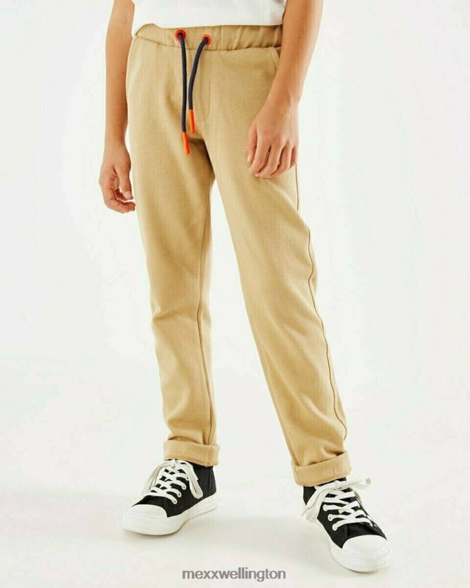 Boys Mexx Beige Structure jogger pantalon sand 2B480T912