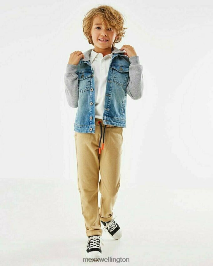 Boys Mexx Beige Structure jogger pantalon sand 2B480T912