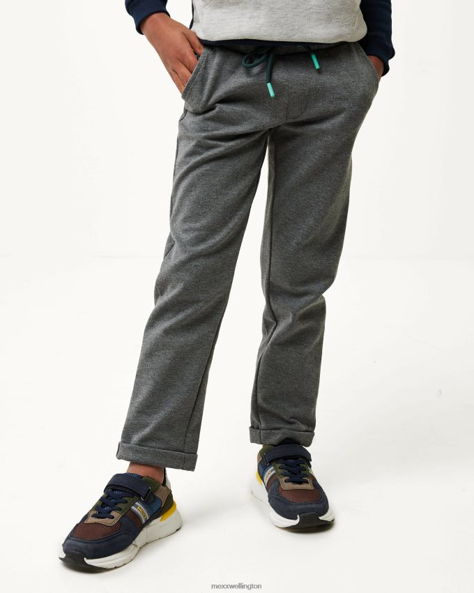 Boys Mexx Grey Straight leg pants Dark 2B480T933