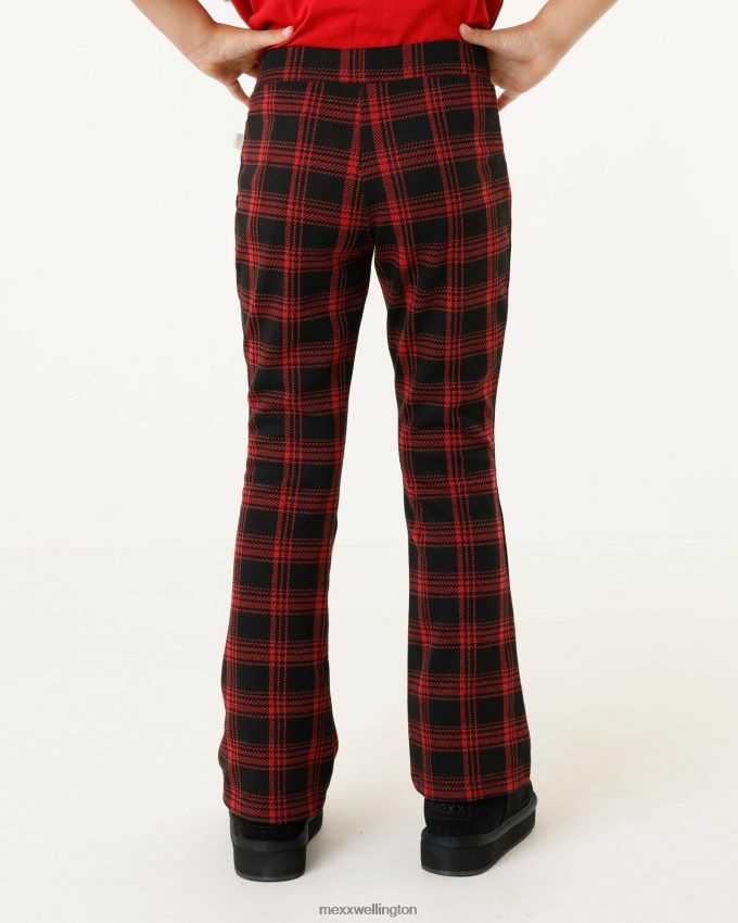 Girls Mexx Red Checked flared pants 2B480T814
