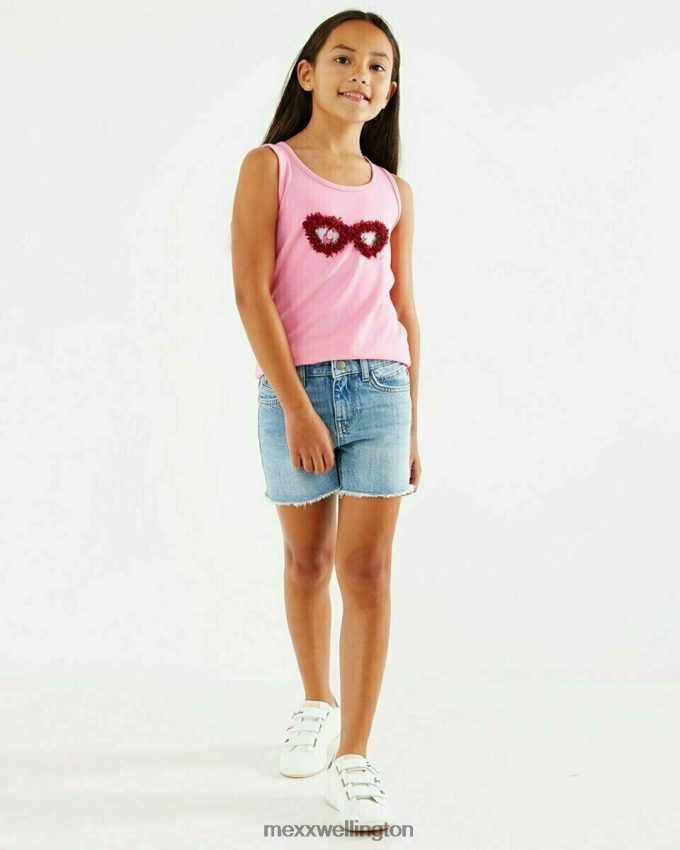 Girls Mexx Pink Crossed back singlet 2B480T848