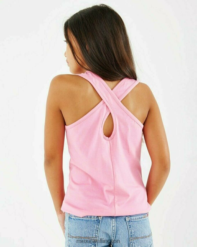 Girls Mexx Pink Crossed back singlet 2B480T848