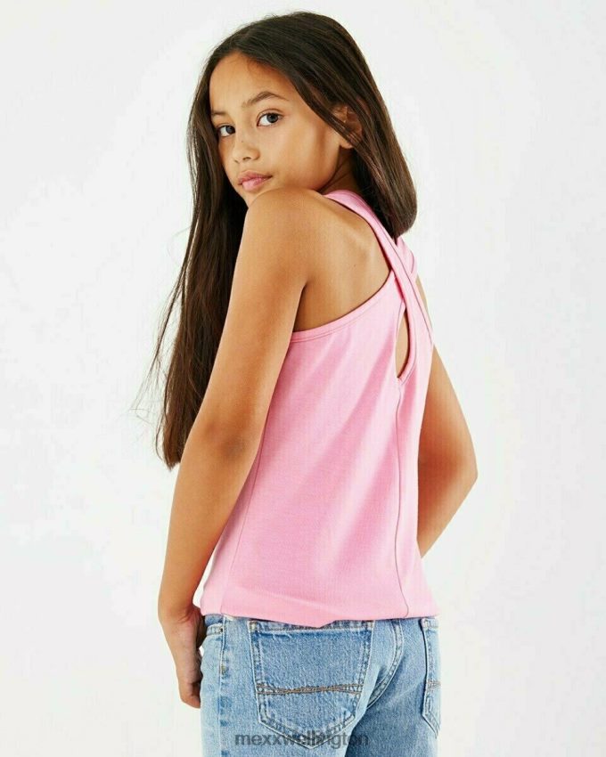 Girls Mexx Pink Crossed back singlet 2B480T848