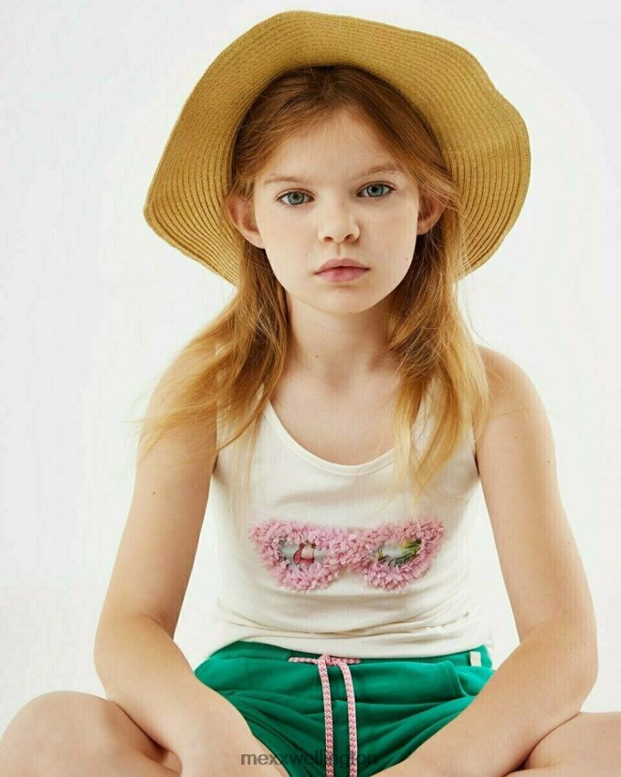 Girls Mexx White Crossed back singlet Off white 2B480T853