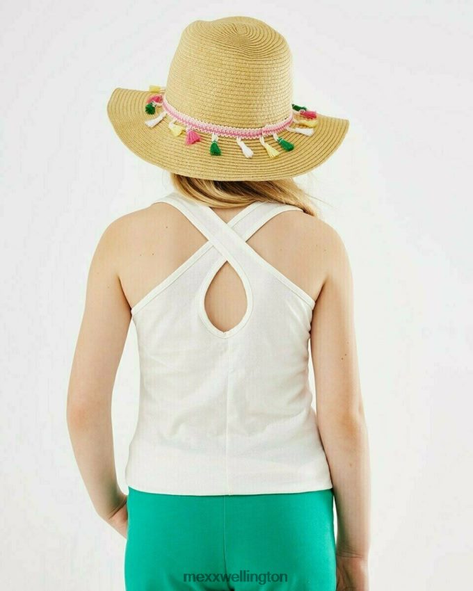 Girls Mexx White Crossed back singlet Off white 2B480T853