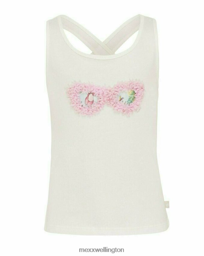 Girls Mexx White Crossed back singlet Off white 2B480T853