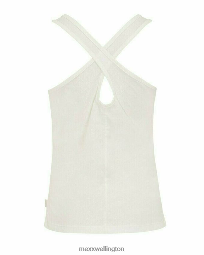 Girls Mexx White Crossed back singlet Off white 2B480T853