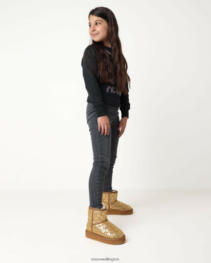 Girls Mexx Beige House shoe Bobby Jane/Gold 2B480T993