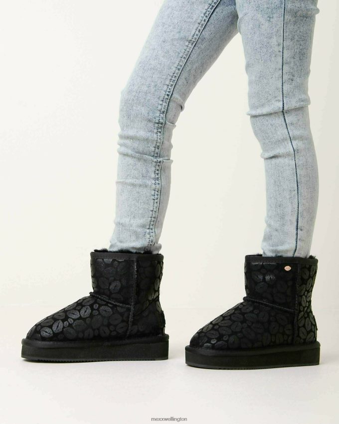 Girls Mexx Schwarz House shoe Bobby Jane Black 2B480T992