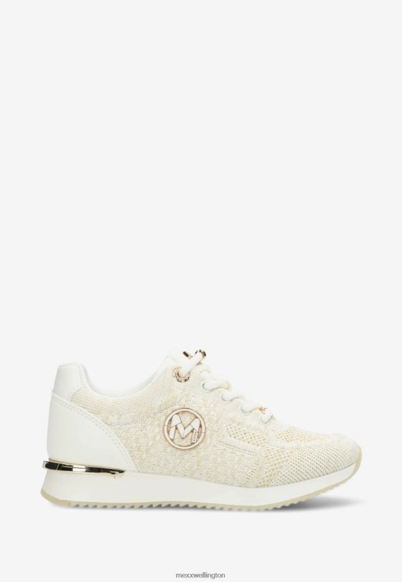 Girls Mexx Beige Sneaker Gitte Glitter Mini Off White 2B480T987
