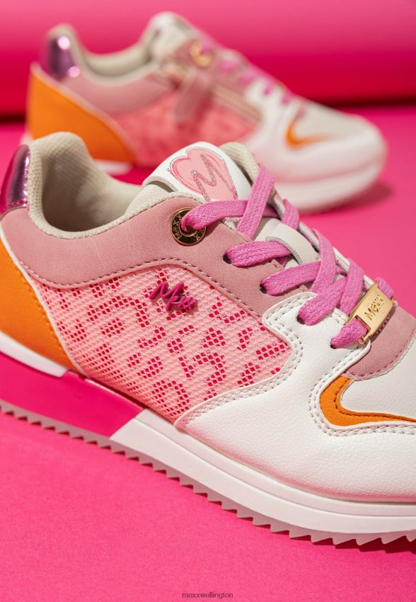 Girls Mexx Orange Sneaker Fleur Mini Pink 2B480T986