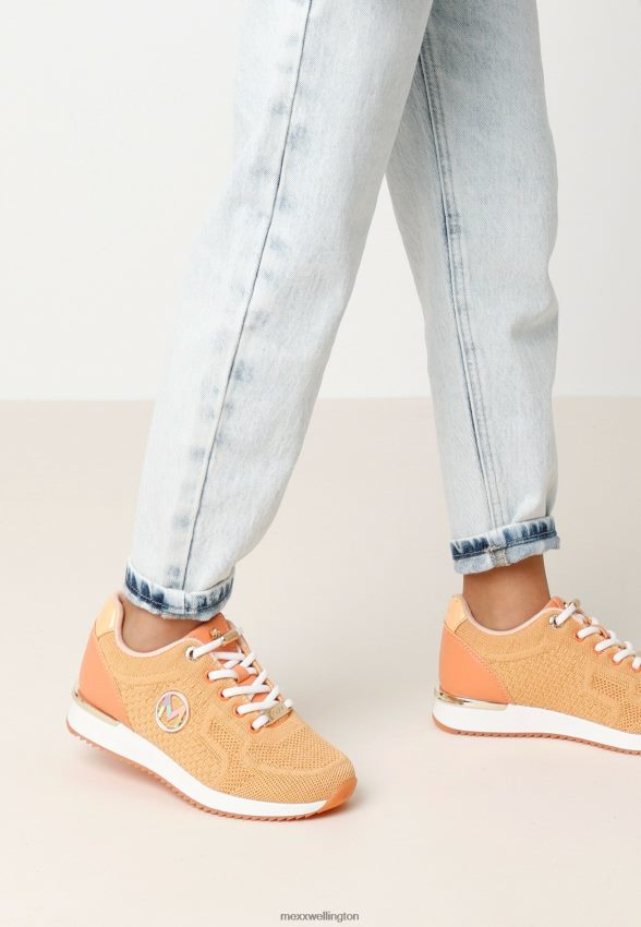 Girls Mexx Orange Sneaker Gitte Glitter Mini Peach 2B480T989