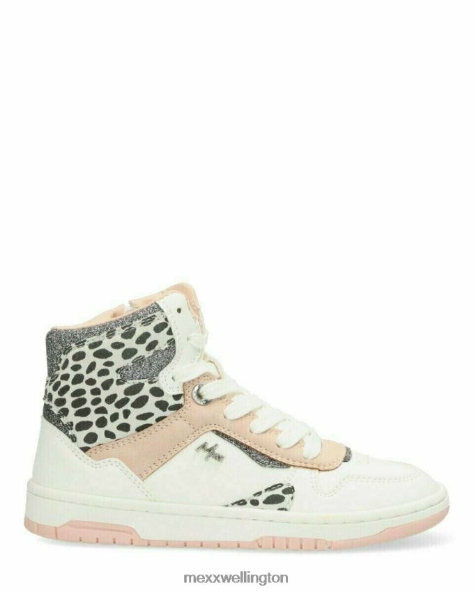 Girls Mexx Pink Sneaker Ginia White 2B480T999