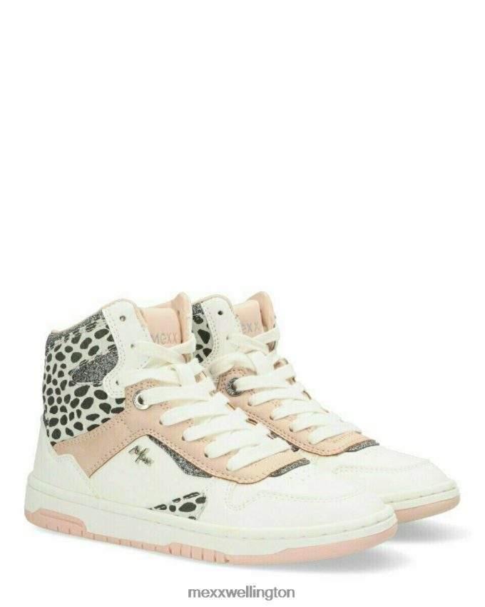 Girls Mexx Pink Sneaker Ginia White 2B480T999