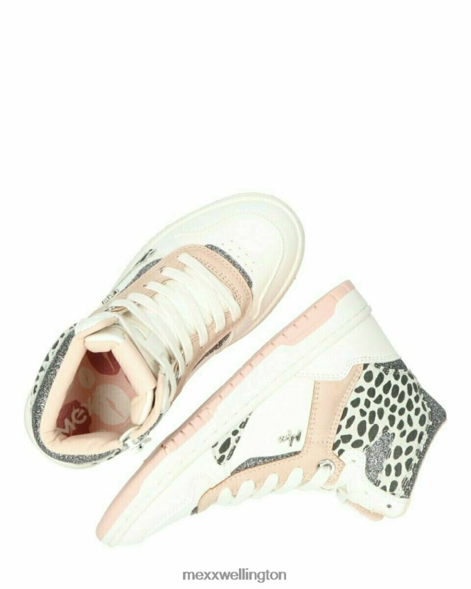 Girls Mexx Pink Sneaker Ginia White 2B480T999