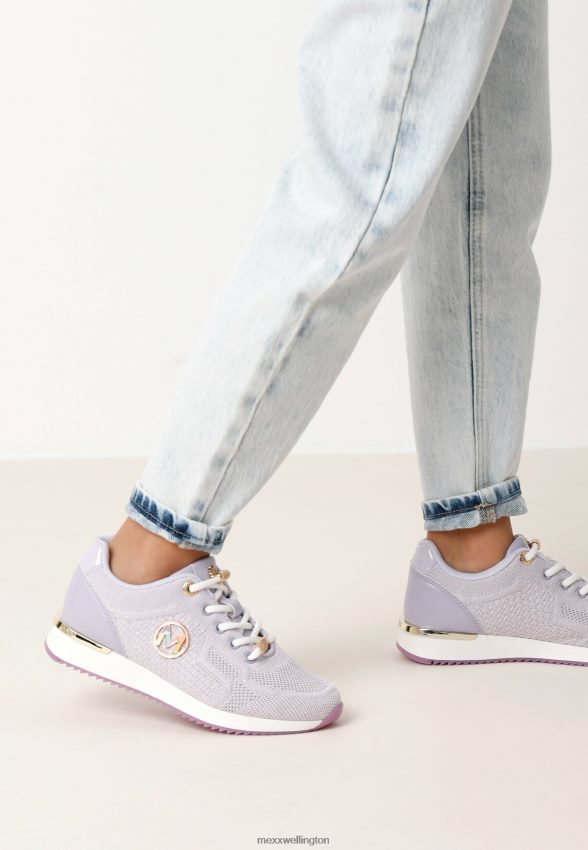 Girls Mexx Purple Sneaker Gitte Glitter Mini Lilac 2B480T990