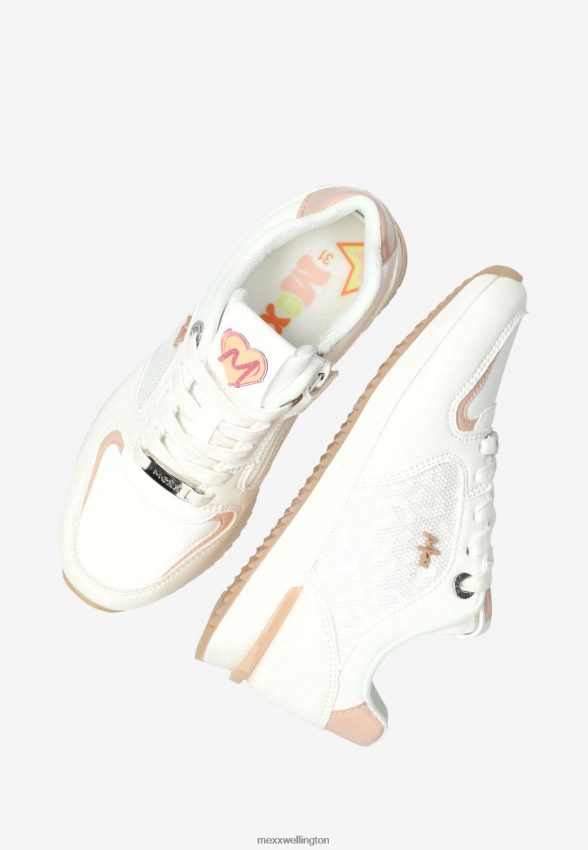 Girls Mexx White Sneaker Fleur Mini/Pink 2B480T988