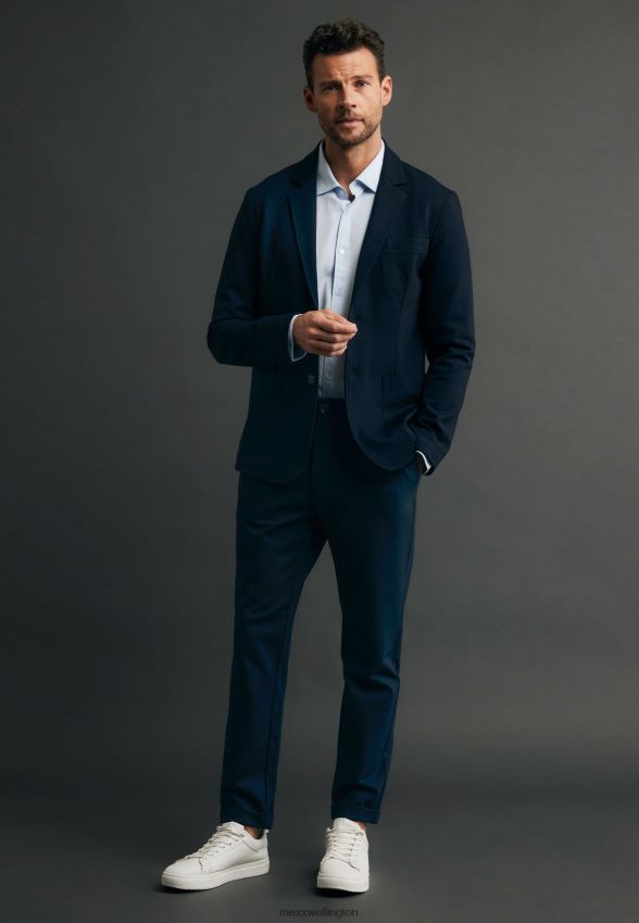 Men Mexx Blue Stretch Blazer Navy 2B480T463