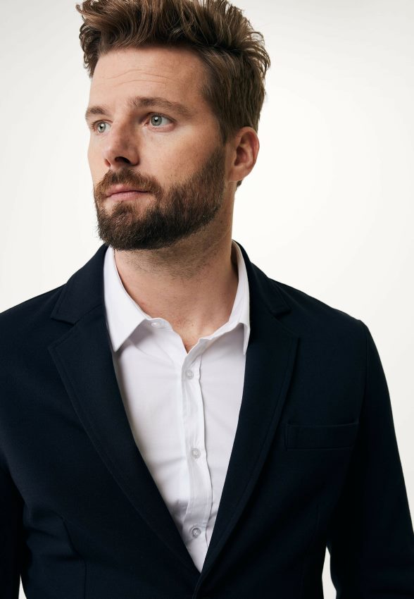 Men Mexx Blue Stretch Blazer Navy 2B480T463