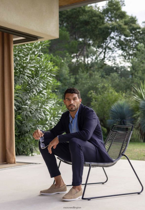 Men Mexx Blue Stretch Blazer Navy 2B480T463