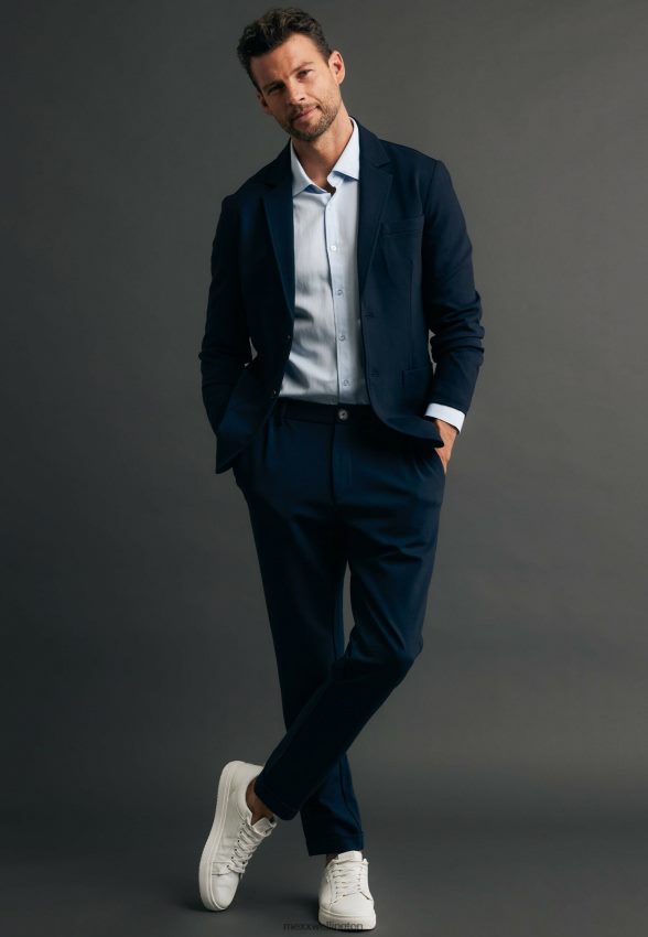 Men Mexx Blue Stretch Blazer Navy 2B480T463