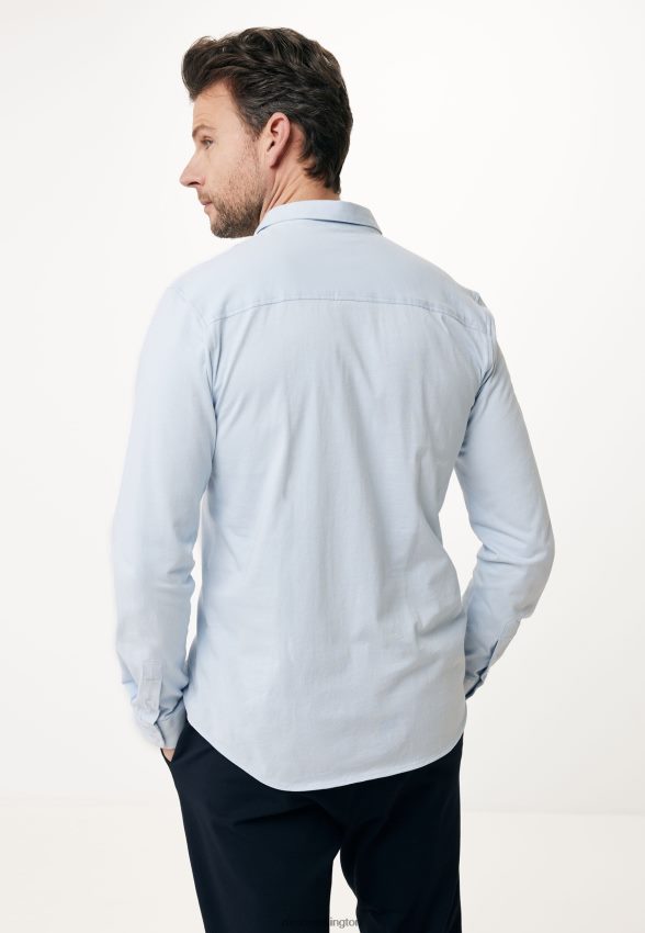 Men Mexx Blue Jersey Shirt Basic Light 2B480T576