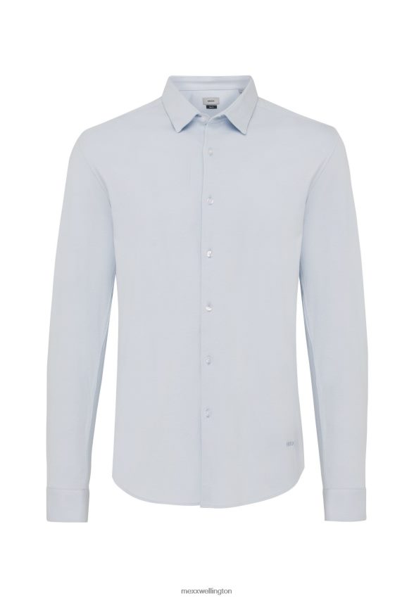 Men Mexx Blue Jersey Shirt Basic Light 2B480T576