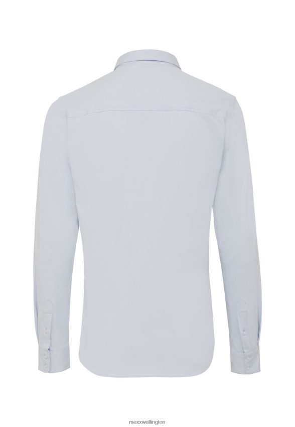 Men Mexx Blue Jersey Shirt Basic Light 2B480T576