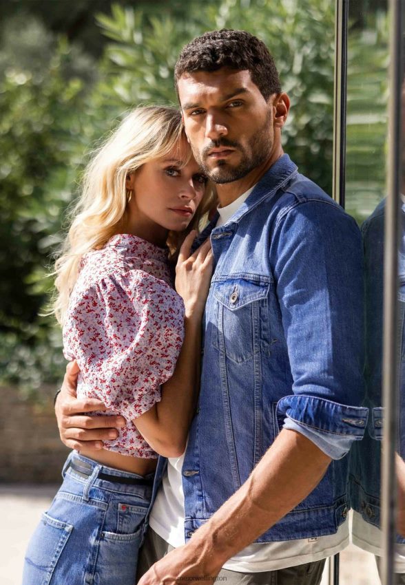 Men Mexx Beige Denim Jacket Crown Bleach 2B480T522