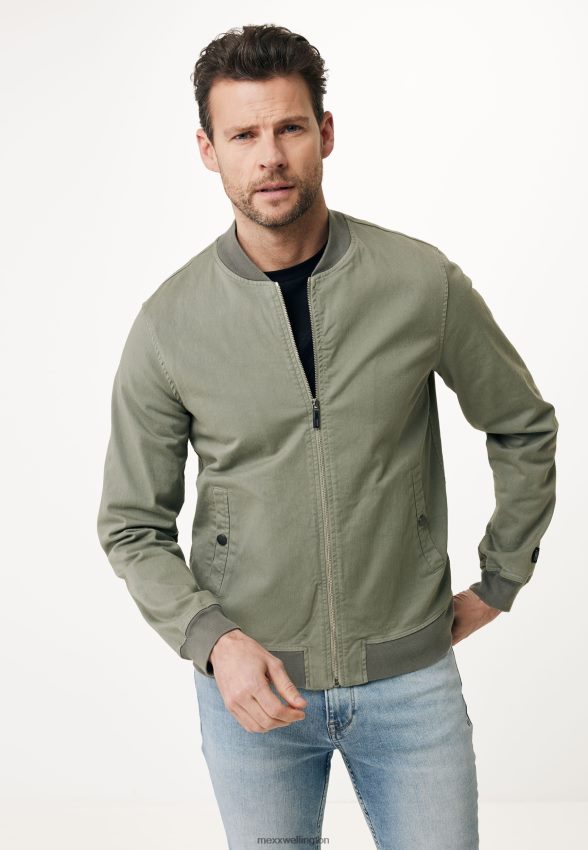Men Mexx Green Bomber Jacket Faded 2B480T524
