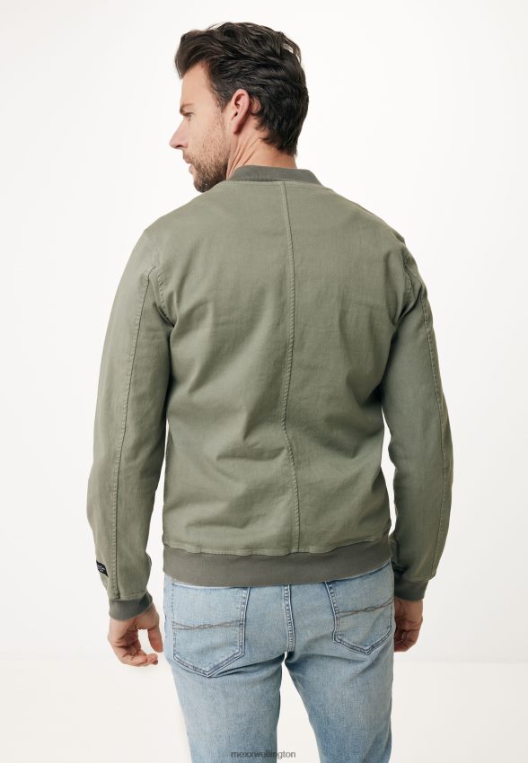 Men Mexx Green Bomber Jacket Faded 2B480T524