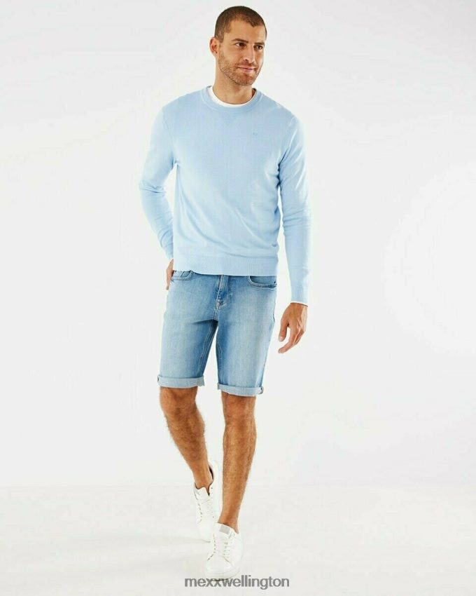 Men Mexx Blue Steve Jeans Short Light 2B480T615