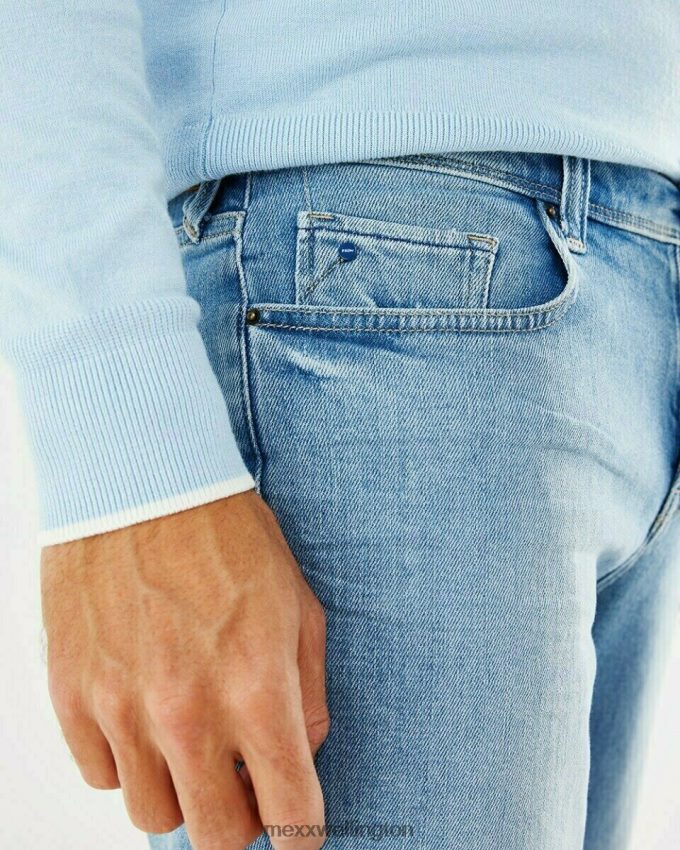 Men Mexx Blue Steve Jeans Short Light 2B480T615