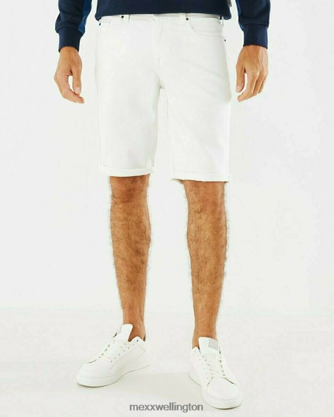 Men Mexx White Steve Jeans Short Off 2B480T613