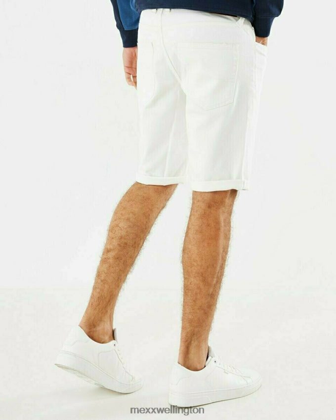 Men Mexx White Steve Jeans Short Off 2B480T613