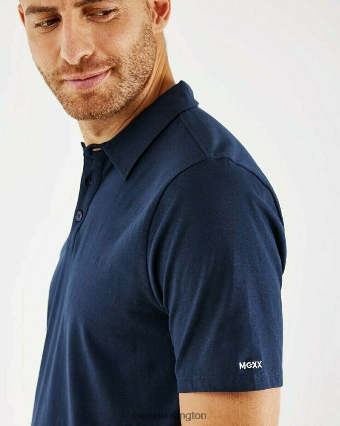 Men Mexx Blue Jersey Polo Navy 2B480T624